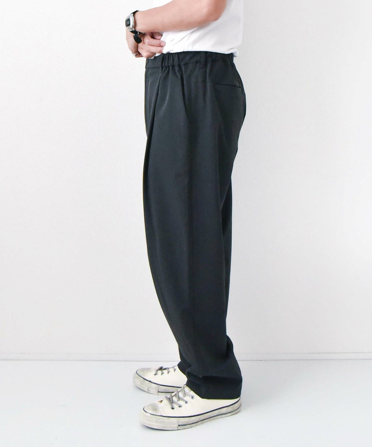 day standard｜ONE-TUCK STRETCH PANTS [[day-032]][D]