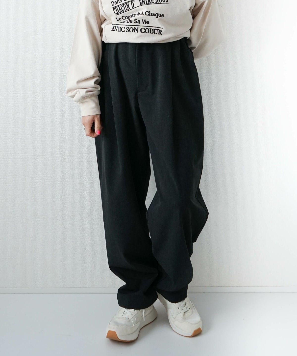 day standard｜ONE-TUCK STRETCH PANTS [[day-032]][D]