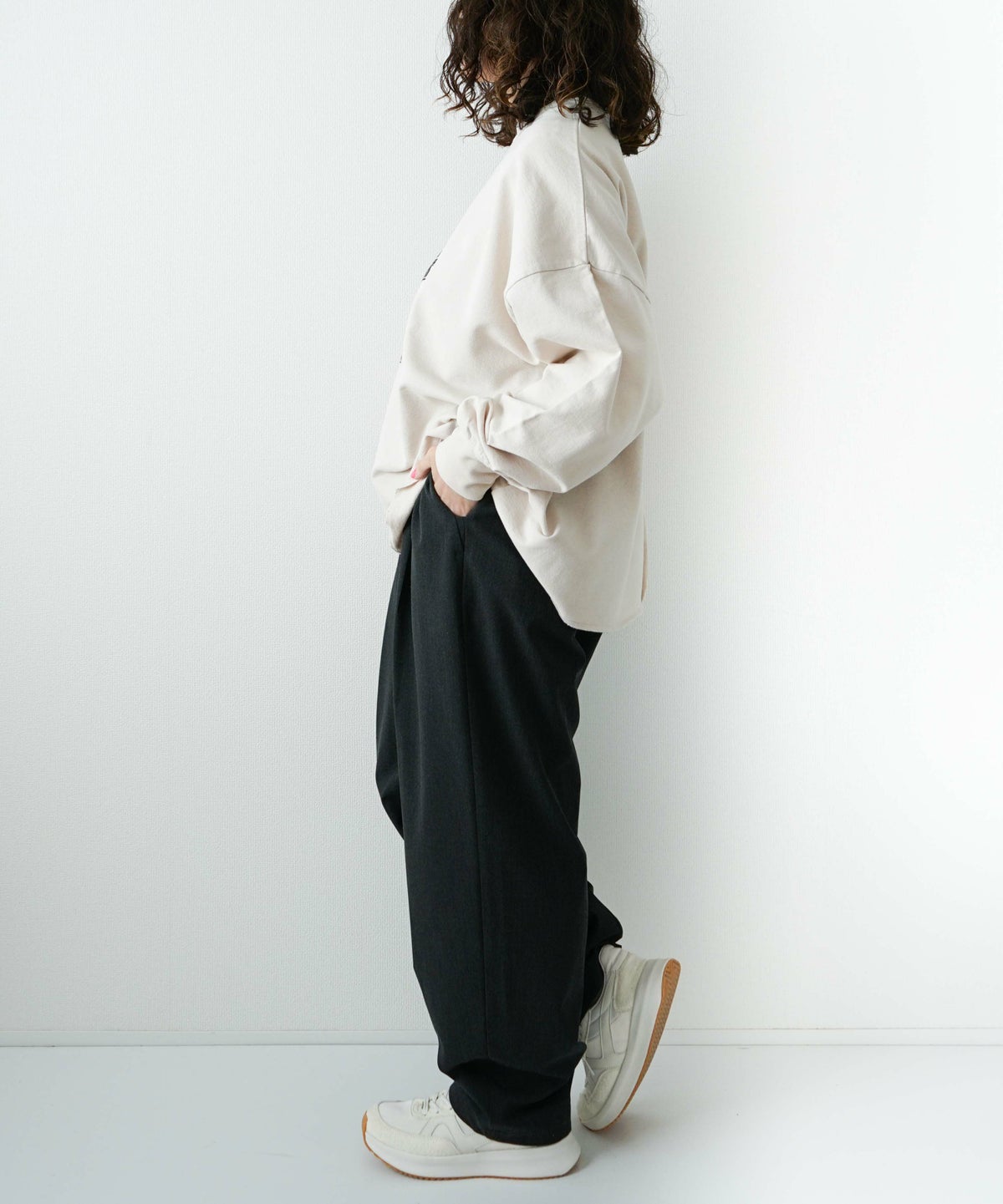 day standard｜ONE-TUCK STRETCH PANTS [[day-032]][D]