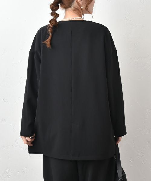 un cinq｜ノーカラージャケット [[U-04]][C]