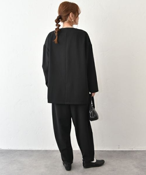 un cinq｜ノーカラージャケット [[U-04]][C]