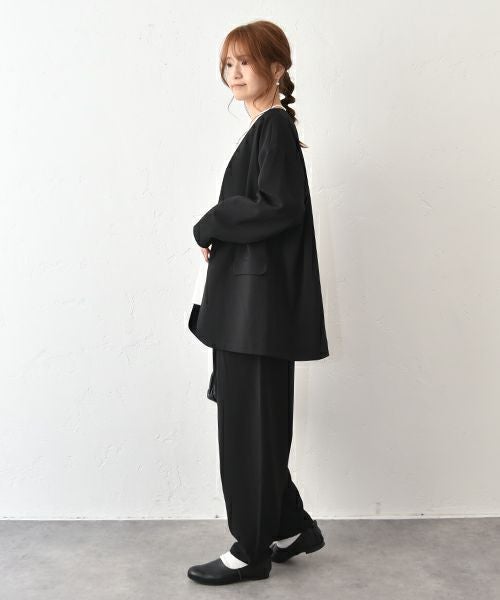 un cinq｜ノーカラージャケット [[U-04]][C]