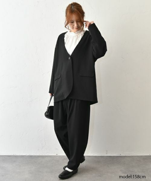 un cinq｜タックテーパードパンツ [[U-05]][C]