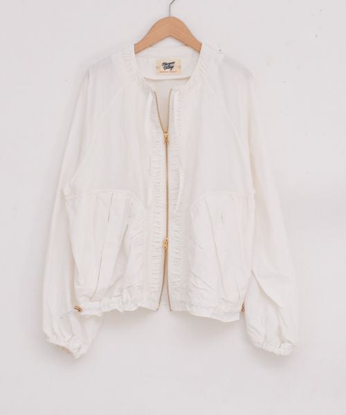 マルゴーヴィンテージ 撥水ナイロンノーカラーブルゾン シャンドゥラローズ MARGAUX VINTAGE / 撥水ナイロンノーカラーブルゾン | anouk
