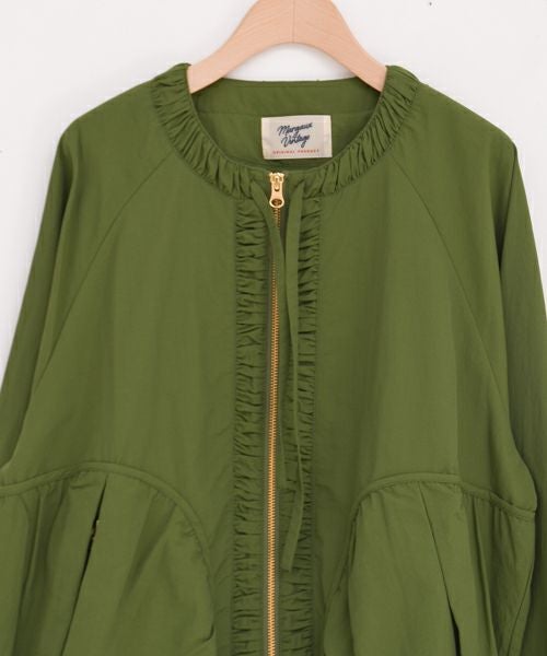 マルゴーヴィンテージ 撥水ナイロンノーカラーブルゾン シャンドゥラローズ MARGAUX VINTAGE / 撥水ナイロンノーカラーブルゾン | anouk