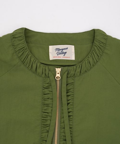 マルゴーヴィンテージ 撥水ナイロンノーカラーブルゾン シャンドゥラローズ MARGAUX VINTAGE / 撥水ナイロンノーカラーブルゾン | anouk