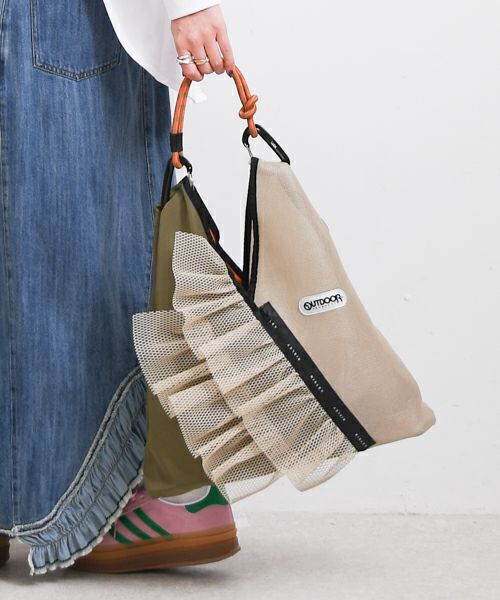 Risley｜トライアングルフリルメッシュBAG [[R2601-TFM46]][F] | ma28