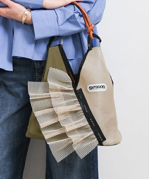 Risley｜トライアングルフリルメッシュBAGミニ [[R2601-TMM47]][F