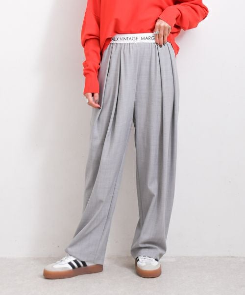MARGAUX VINTAGE｜ウエストロゴタックパンツ [[MG PT-26007-S]][F