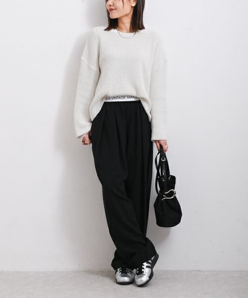 MARGAUX VINTAGE｜ウエストロゴタックパンツ [[MG PT-26007-S]][F