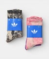 adidas｜TIE DYE CREW SOCKS 3 PAIRS [[ZS209(KD0974/KD0973)]][C]