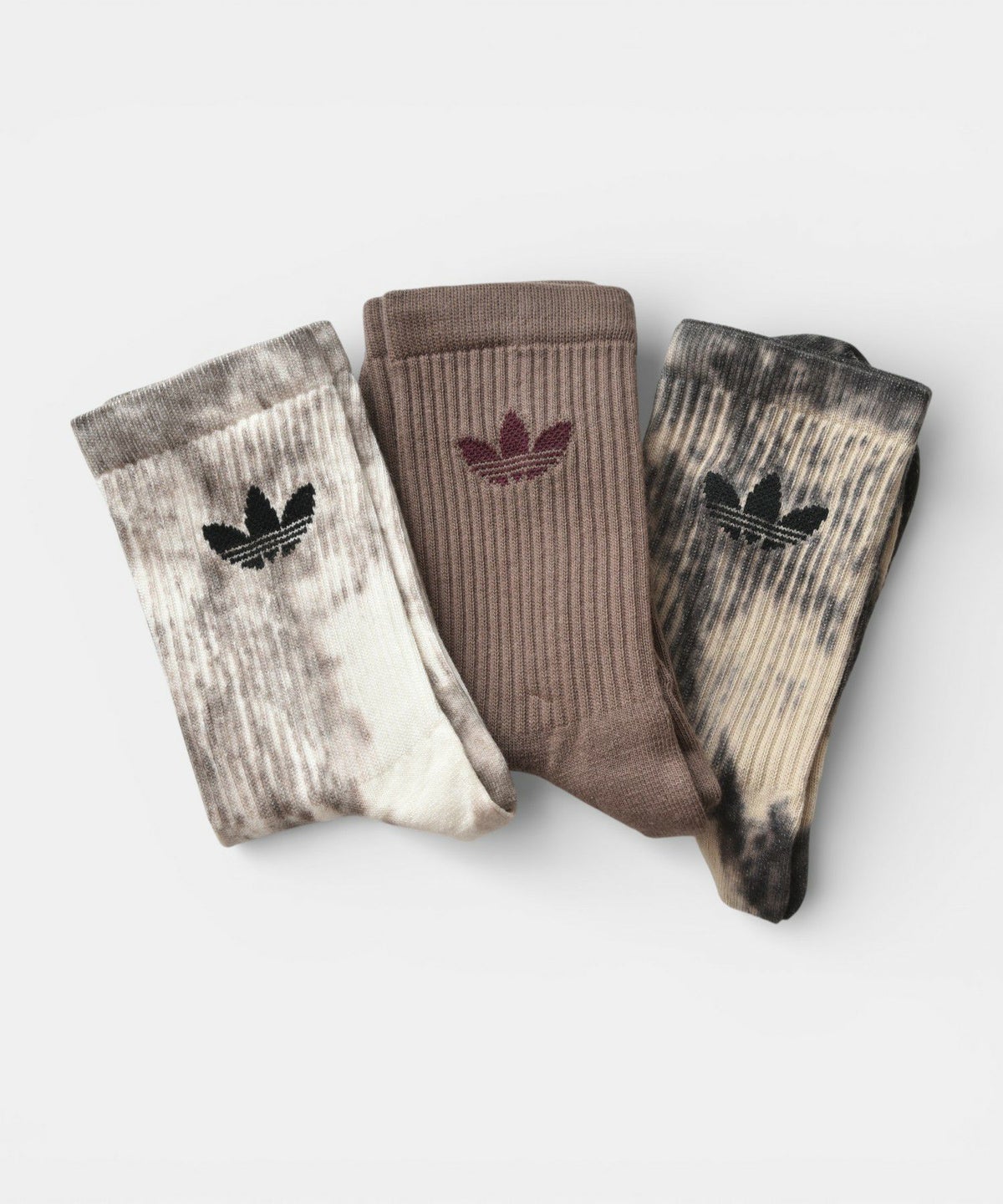 adidas｜TIE DYE CREW SOCKS 3 PAIRS [[ZS209(KD0974/KD0973)]][C]