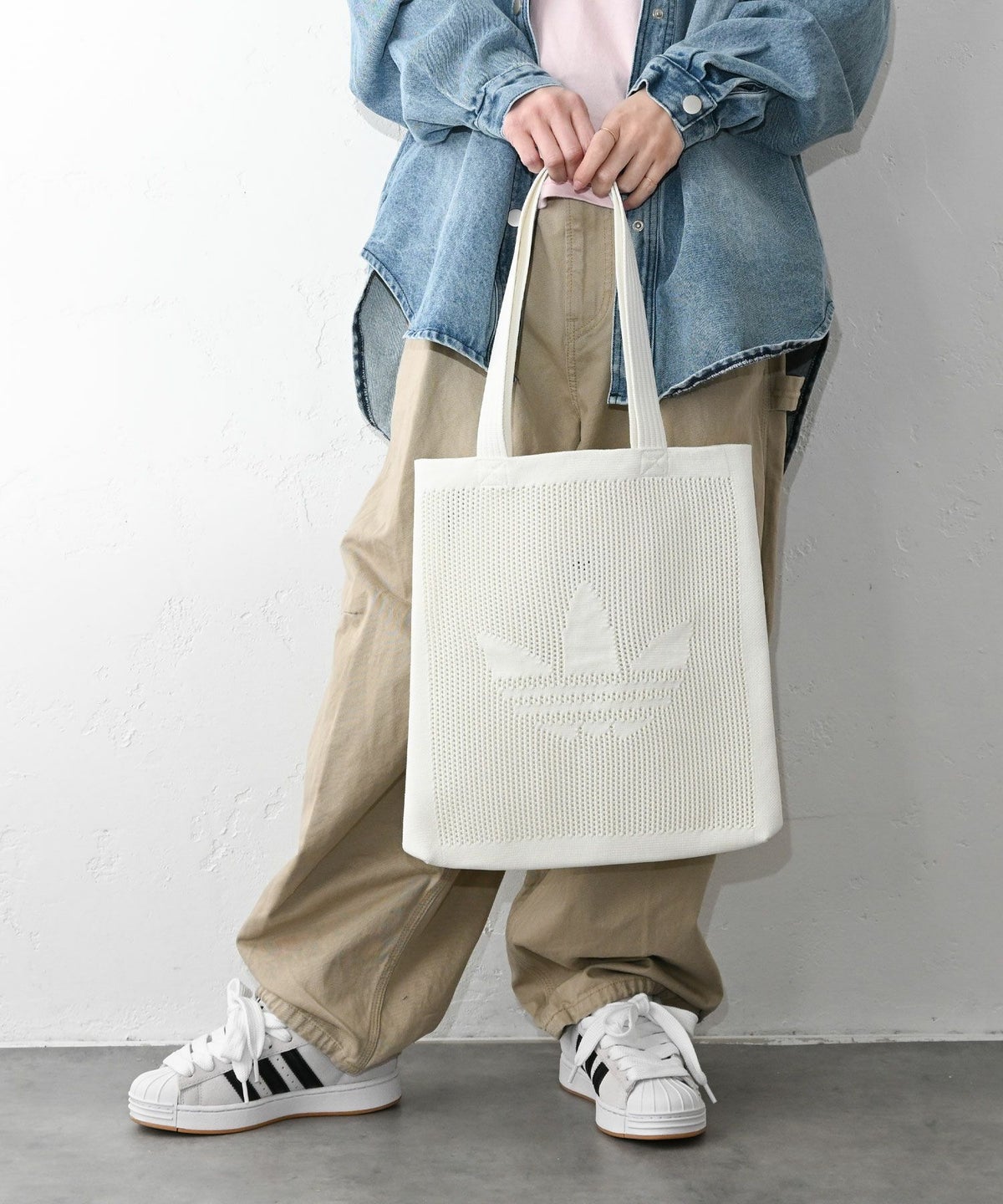 adidas｜CROCHET TOTE BAG [[CE035(KD1001/KD1002)]][C]
