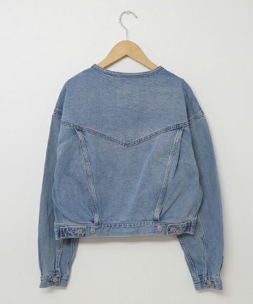  LEVI´S｜ノーカラーデニムジャケット [[006EZ-0001]][C]