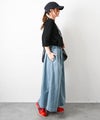  GRAMICCI｜ストレッチデニムロングフレアースカート [[GLSK6-SJP006]][C]