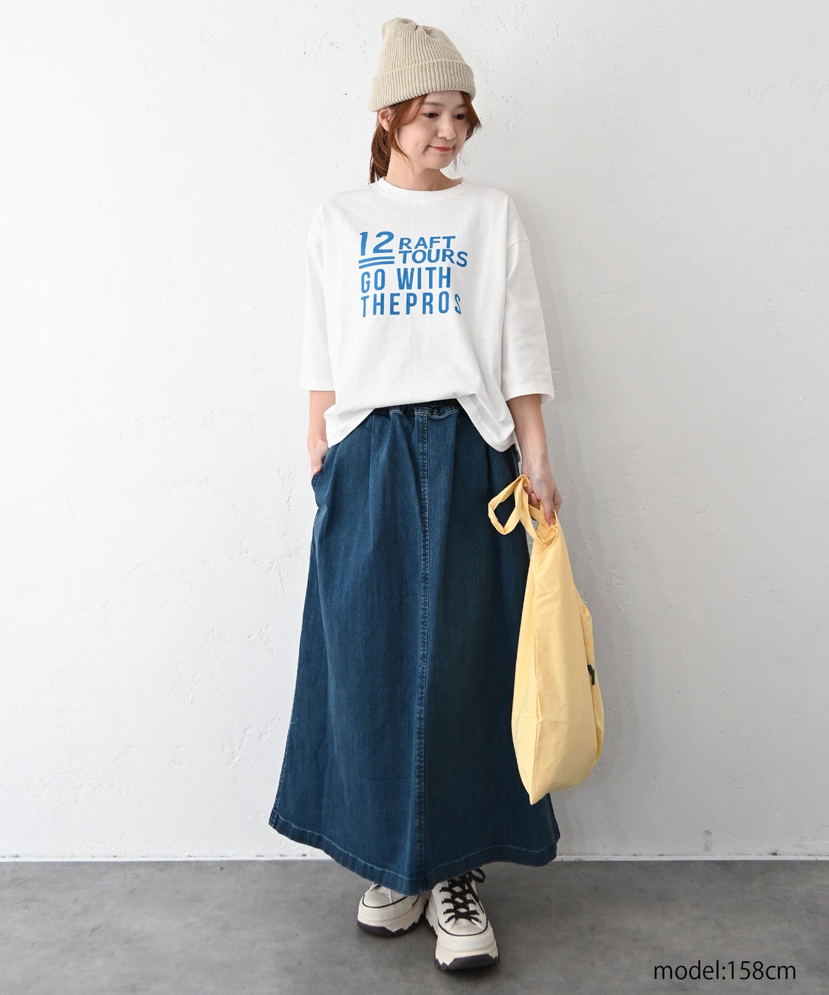  GRAMICCI｜ストレッチデニムロングフレアースカート [[GLSK6-SJP006]][C]