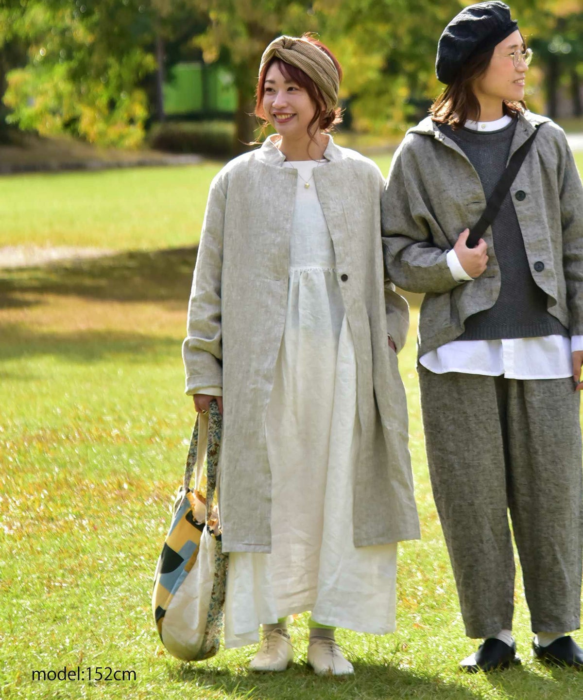 08Mab｜リネン切り替えワンピース [[CF-223HF721-2026]][C]