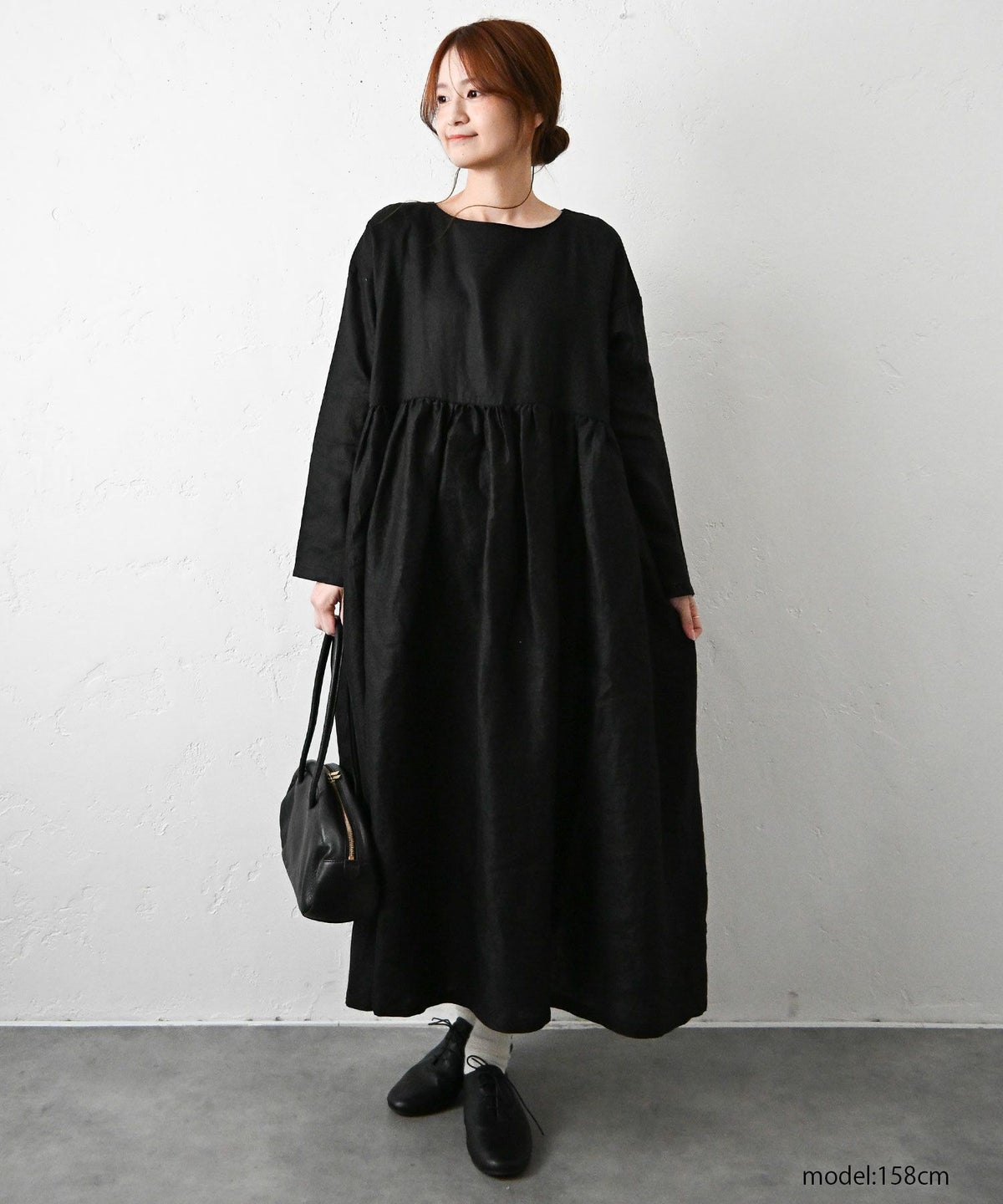 08Mab｜リネン切り替えワンピース [[CF-223HF721-2026]][C]