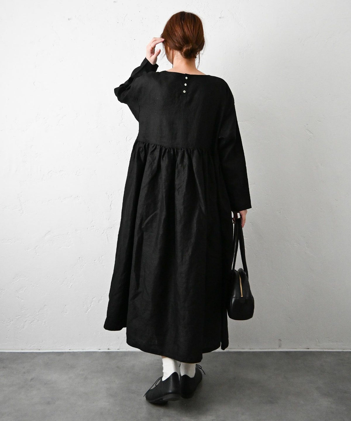 08Mab｜リネン切り替えワンピース [[CF-223HF721-2026]][C]