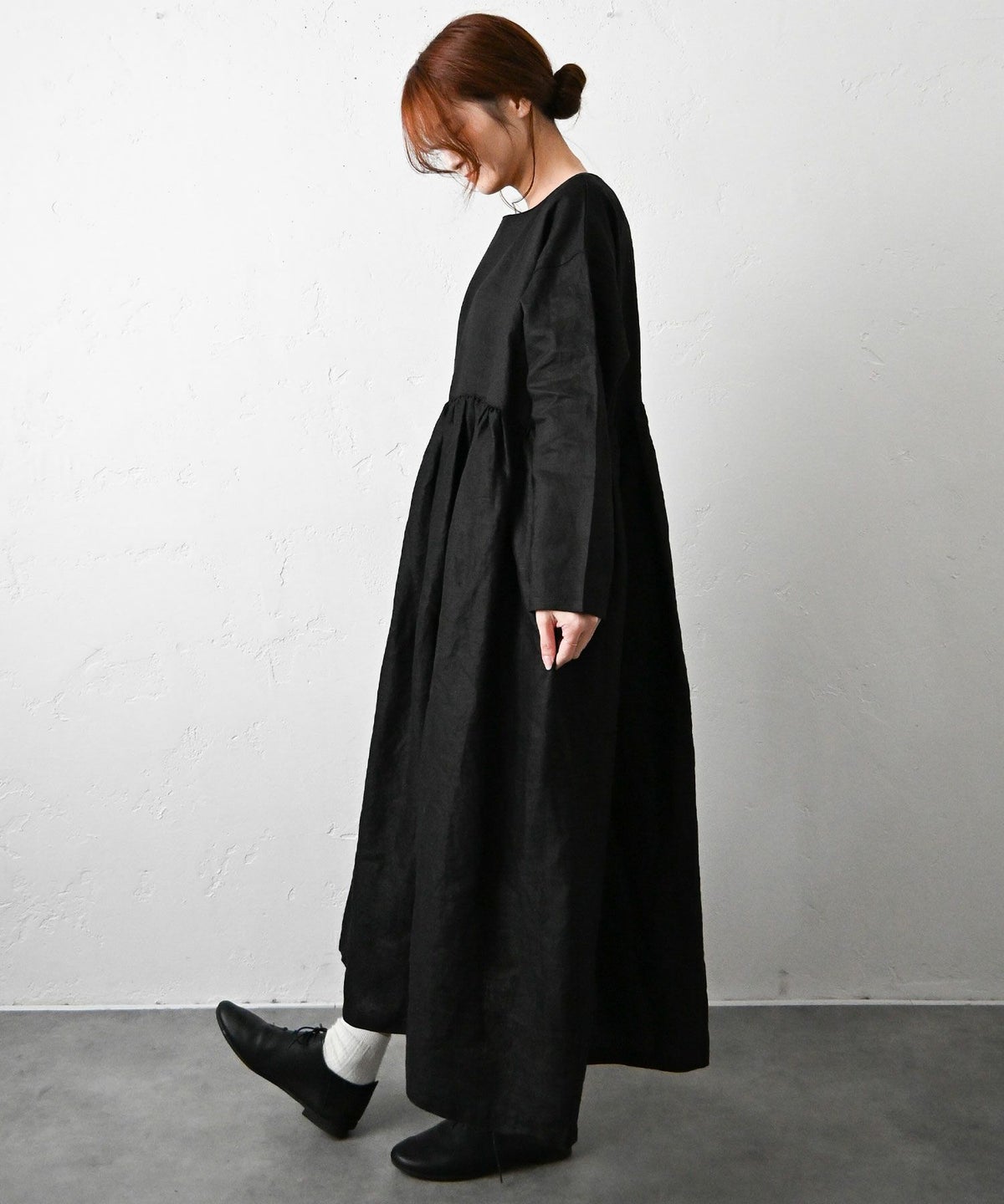 08Mab｜リネン切り替えワンピース [[CF-223HF721-2026]][C]