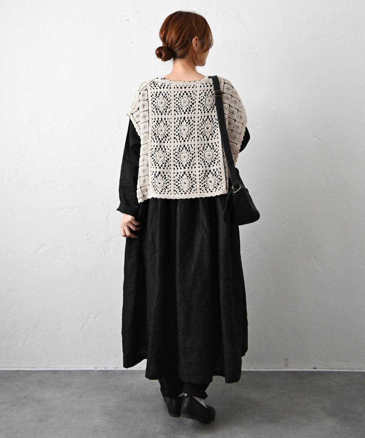 08Mab｜リネン切り替えワンピース [[CF-223HF721-2026]][C]