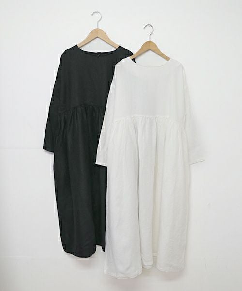 08Mab｜リネン切り替えワンピース [[CF-223HF721-2026]][C]