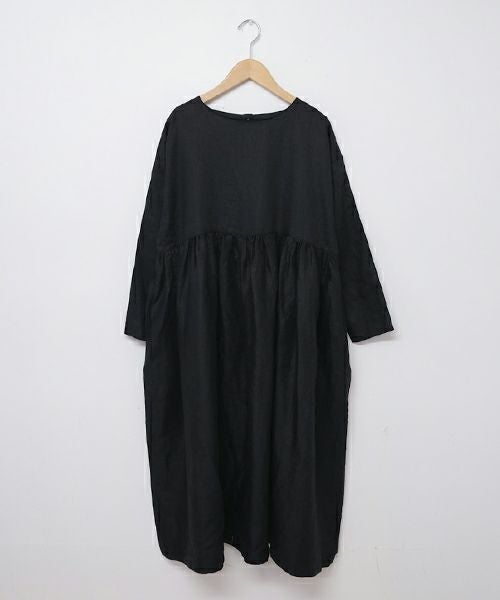 08Mab｜リネン切り替えワンピース [[CF-223HF721-2026]][C]