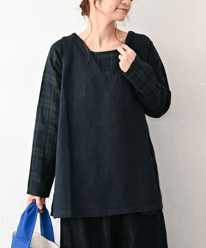 08Mab｜リネンドッキングプルオーバー [[CF-1025HF1304]][C]