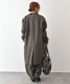 08Mab｜リネンテーラードロングジャケット [[CF-1225HF1336]][C]