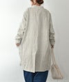 08Mab｜リネンテーラードロングジャケット [[CF-1225HF1336]][C]