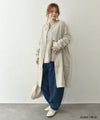 08Mab｜リネンテーラードロングジャケット [[CF-1225HF1336]][C]