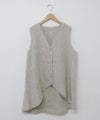 08Mab｜リネン多ボタンベスト [[CF-824HF1020]][C]08Mab｜リネン多ボタンベスト [[CF-824HF1020]][C]