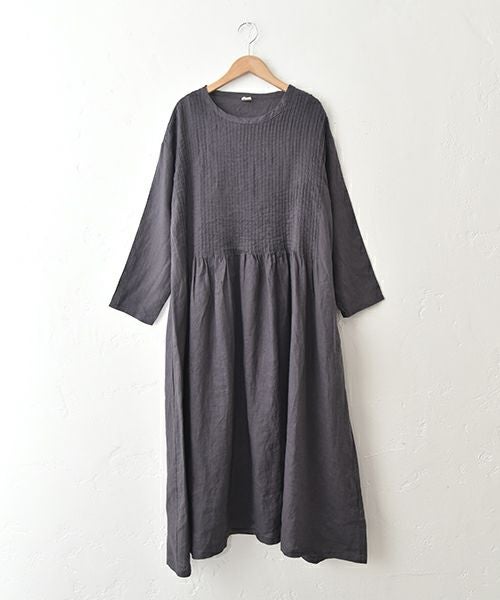 08Mab｜リネン細ピンタックワンピース [[CF-1225HF1326]][C] | ma28
