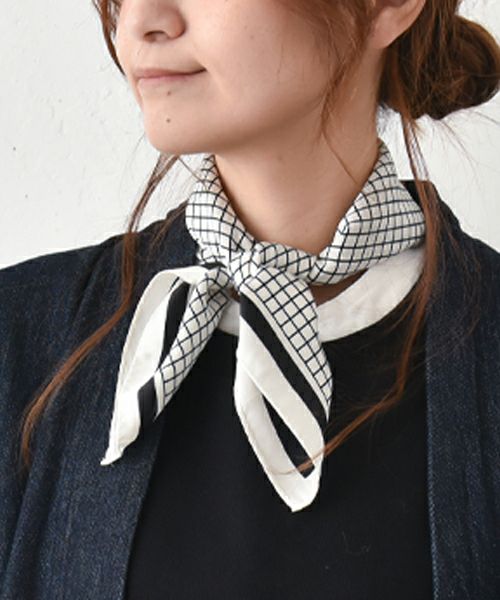 EARTH MADE｜グラフチェックスカーフ [[43-8504]][C]