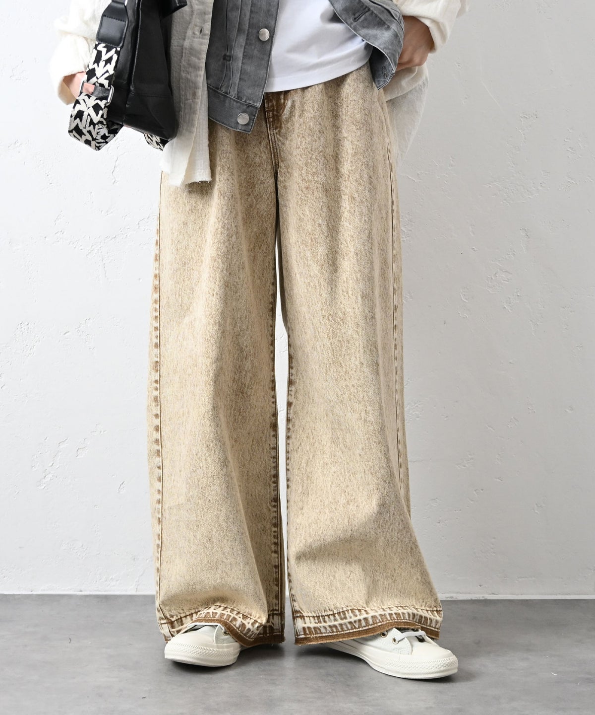 ANTGAUGE｜ケミカルワイドデニムパンツ [[C2410]][C]