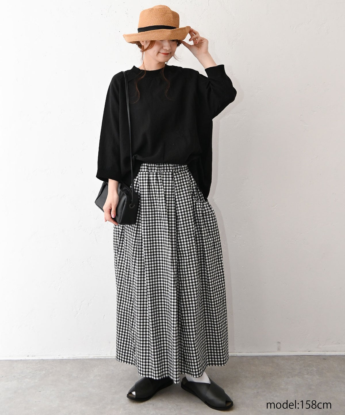 NARU｜柄ギャザースカート [[663911BF]][C]