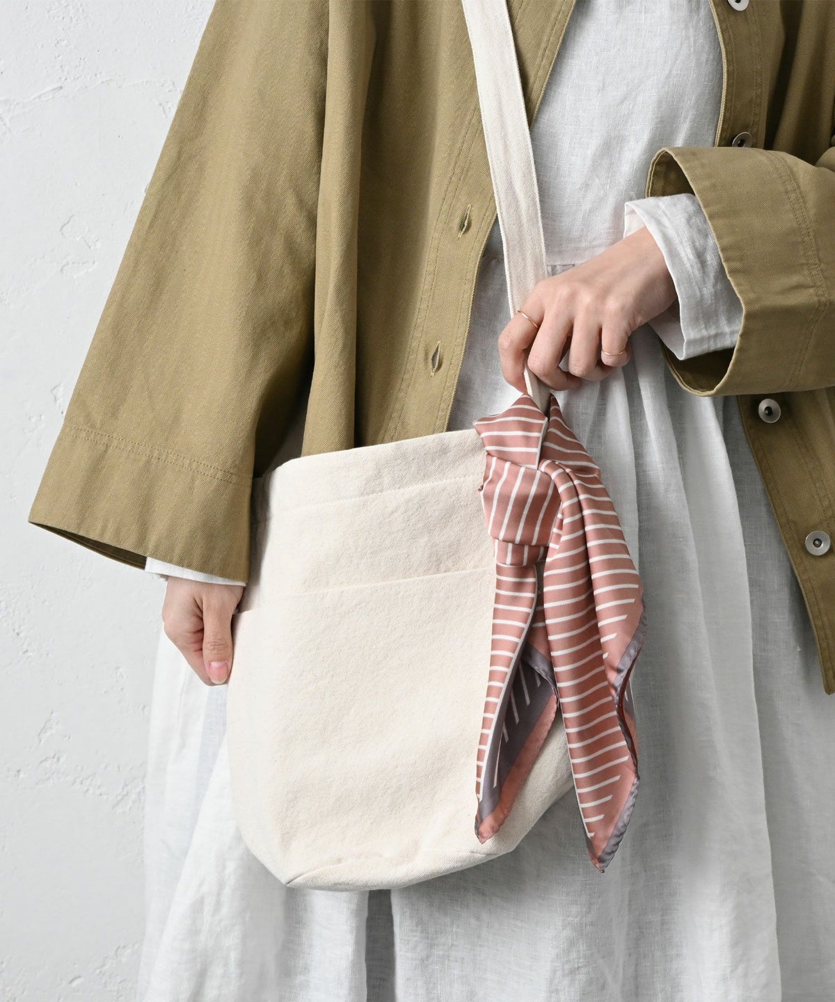 pouto｜CANVAS BUCKET SHOULDER BAG [[PO-015]][C]