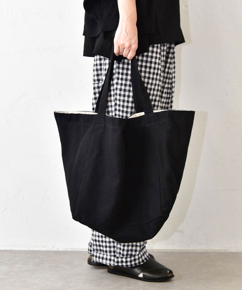  pouto｜CANVAS CUBE TOTE LARGE [[PO-004]][C]