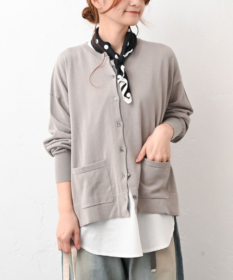 HEAVENLY｜High Twist Cotton Knit Cardigan [[2613154]][C]