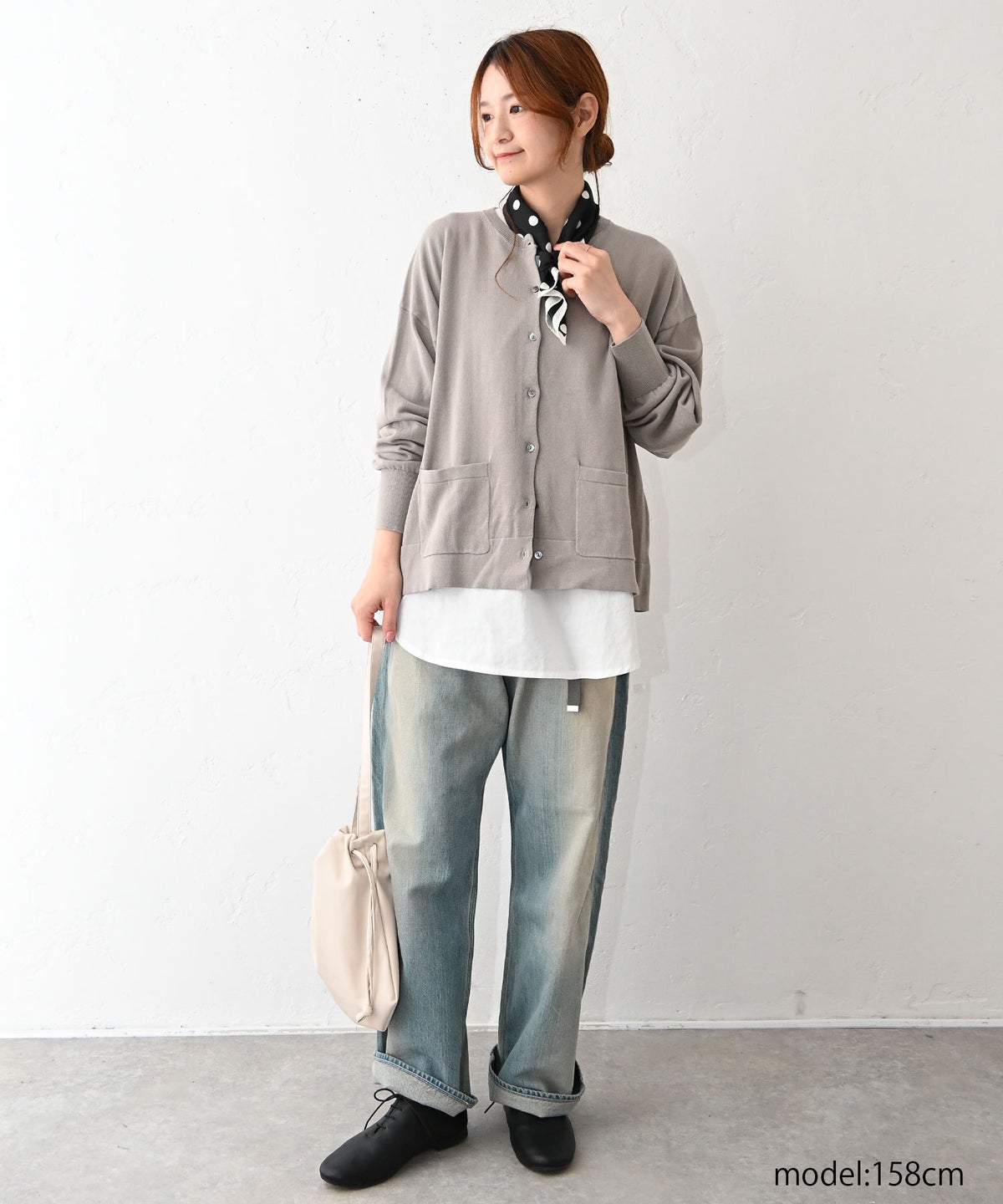 HEAVENLY｜High Twist Cotton Knit Cardigan [[2613154]][C]