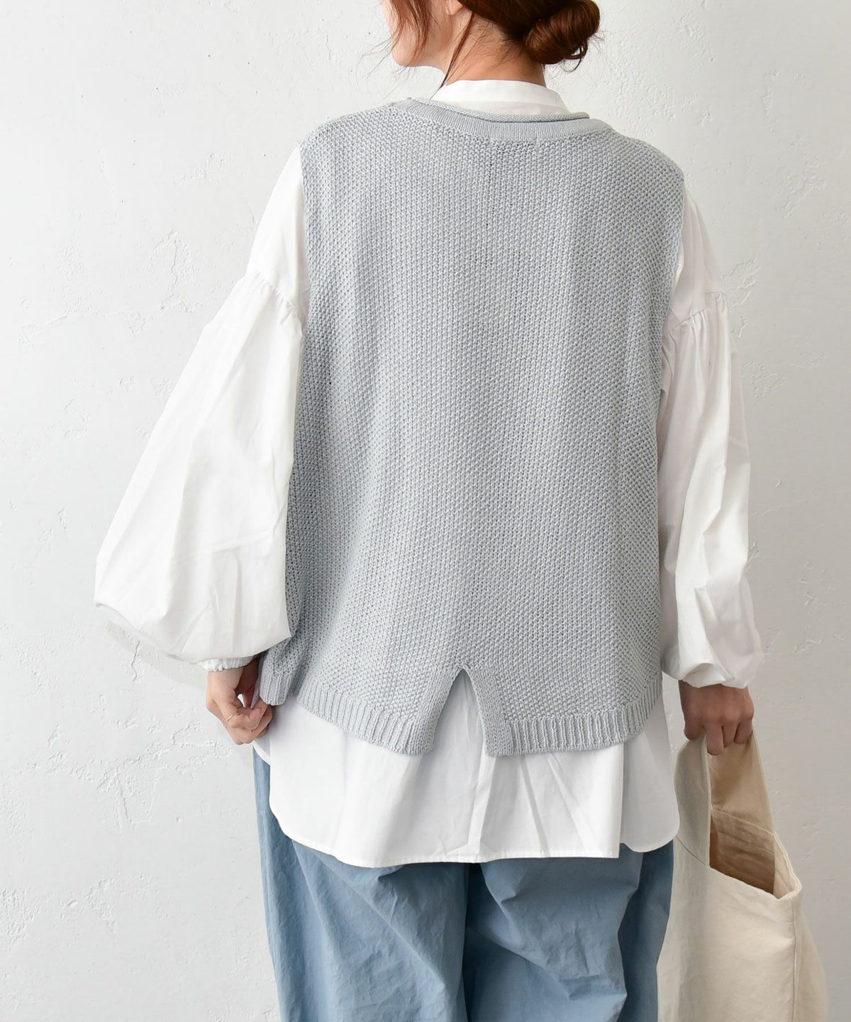 HEAVENLY｜Linen Mix Knit Vest [[2612184]][C]