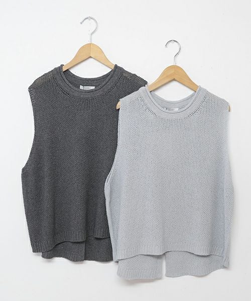 HEAVENLY｜Linen Mix Knit Vest [[2612184]][C]