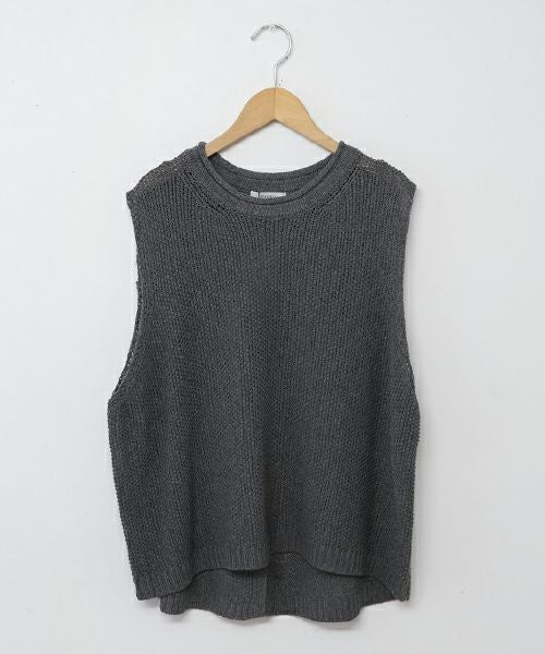 HEAVENLY｜Linen Mix Knit Vest [[2612184]][C]
