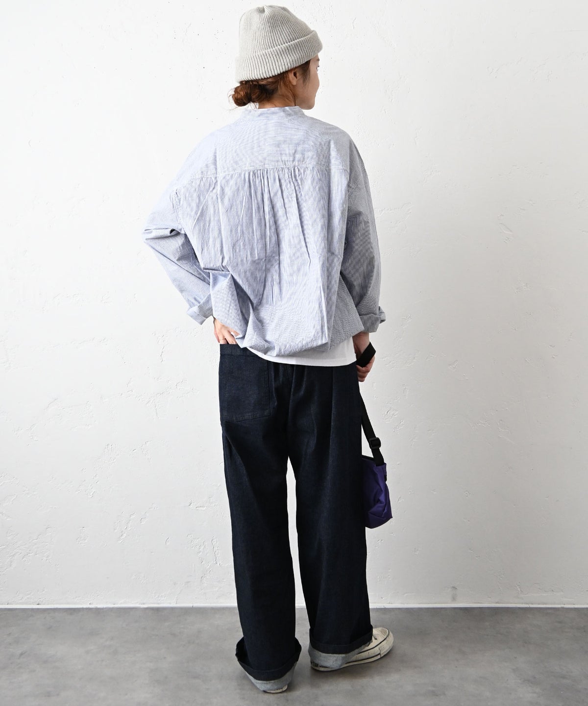 NATURAL LAUNDRY｜ファーマースモックシャツ [[7261T-008]][C]