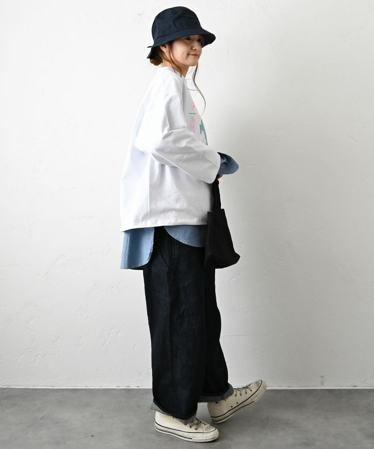 her.｜9分袖プリントTシャツ [[MTAH59-002]][C]