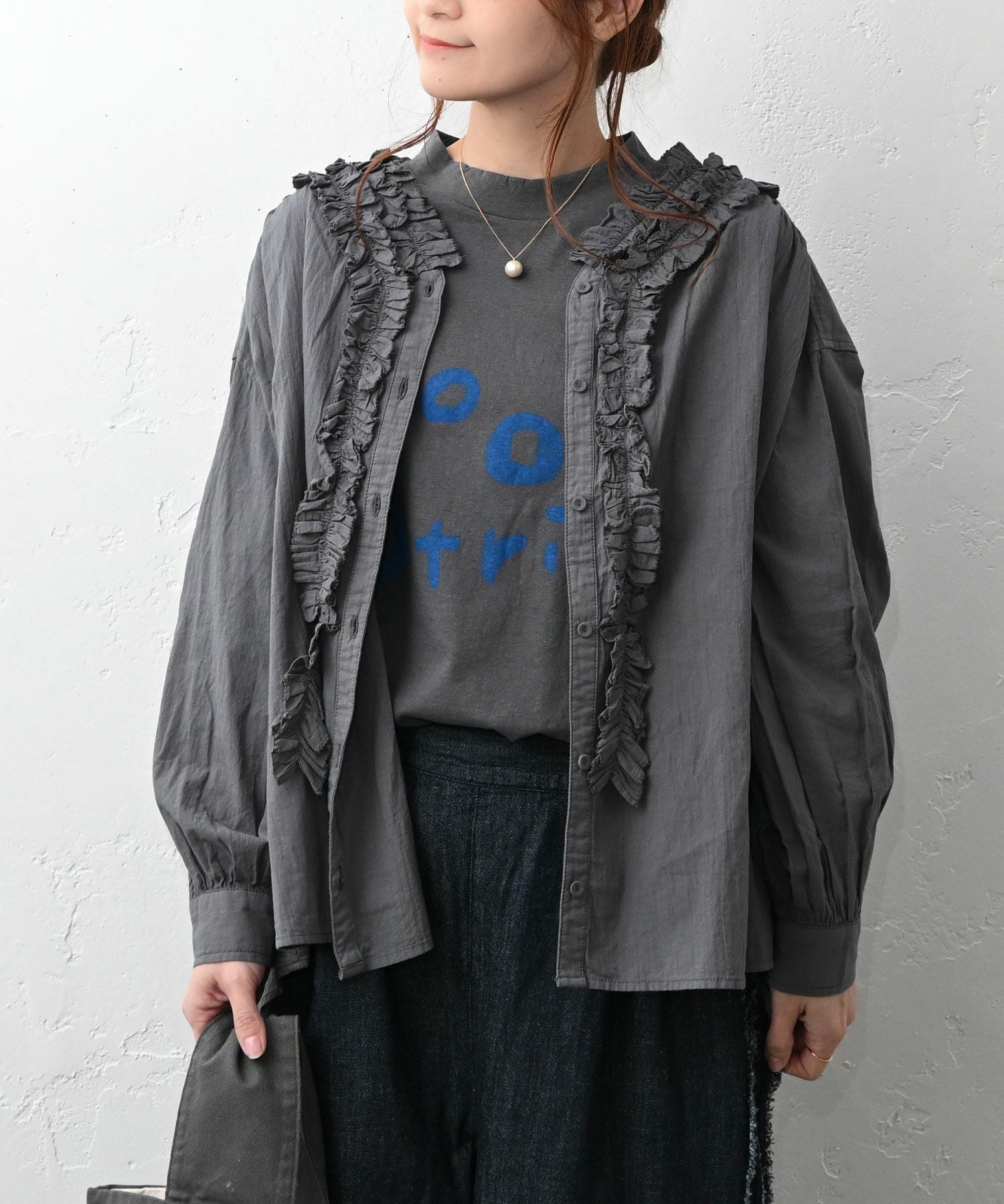 tumugu｜フリルブラウス [[TB26101]][C] | ma28 ONLINE STORE