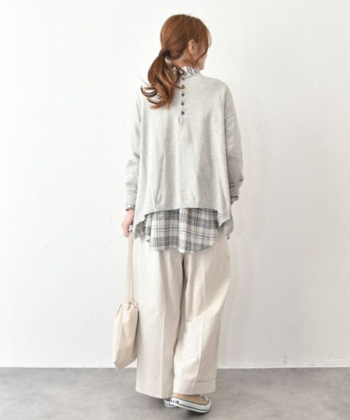 SUN VALLEY｜コットンリネン2wayプルオーバー [[SK2015260]][C]