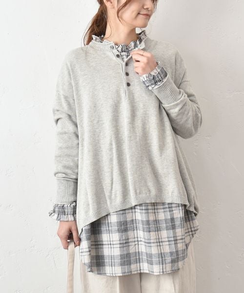 SUN VALLEY｜コットンリネン2wayプルオーバー [[SK2015260]][C]