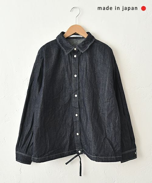 No18｜裾ドロストデニムシャツ [[805201]][C]