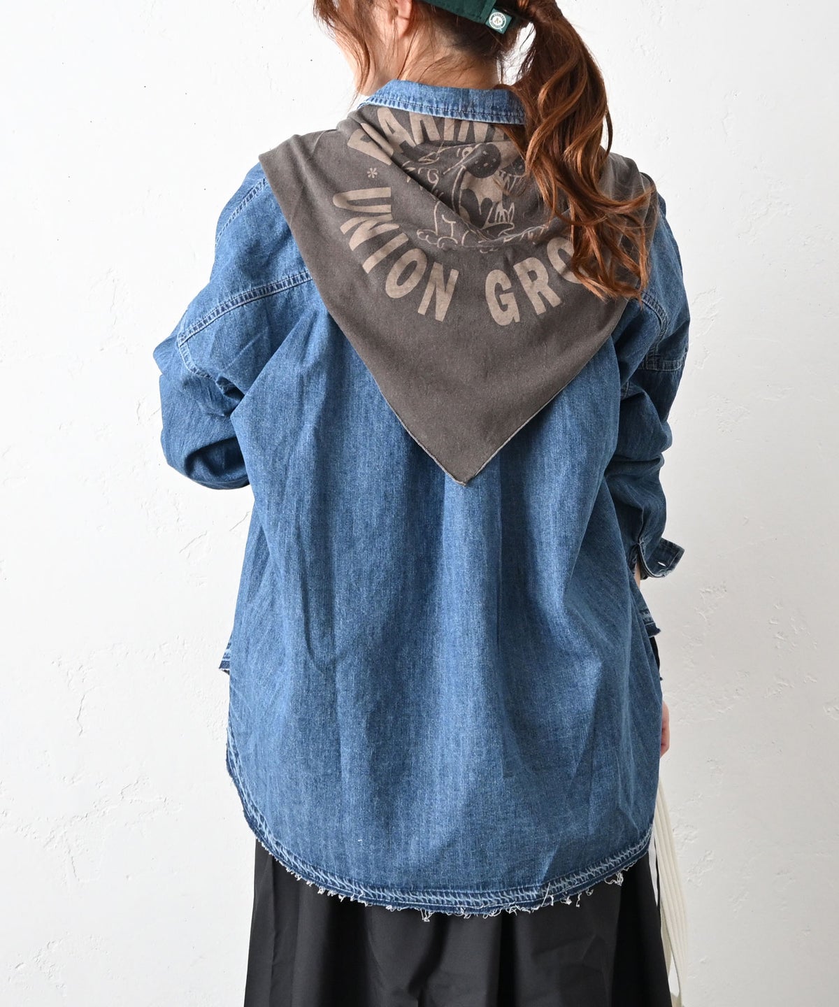  IN THE MARKET｜プリント三角ストール [[C-2536]][C]